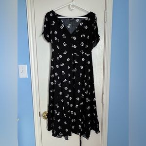 Torrid Midi Challis Shirt Dress